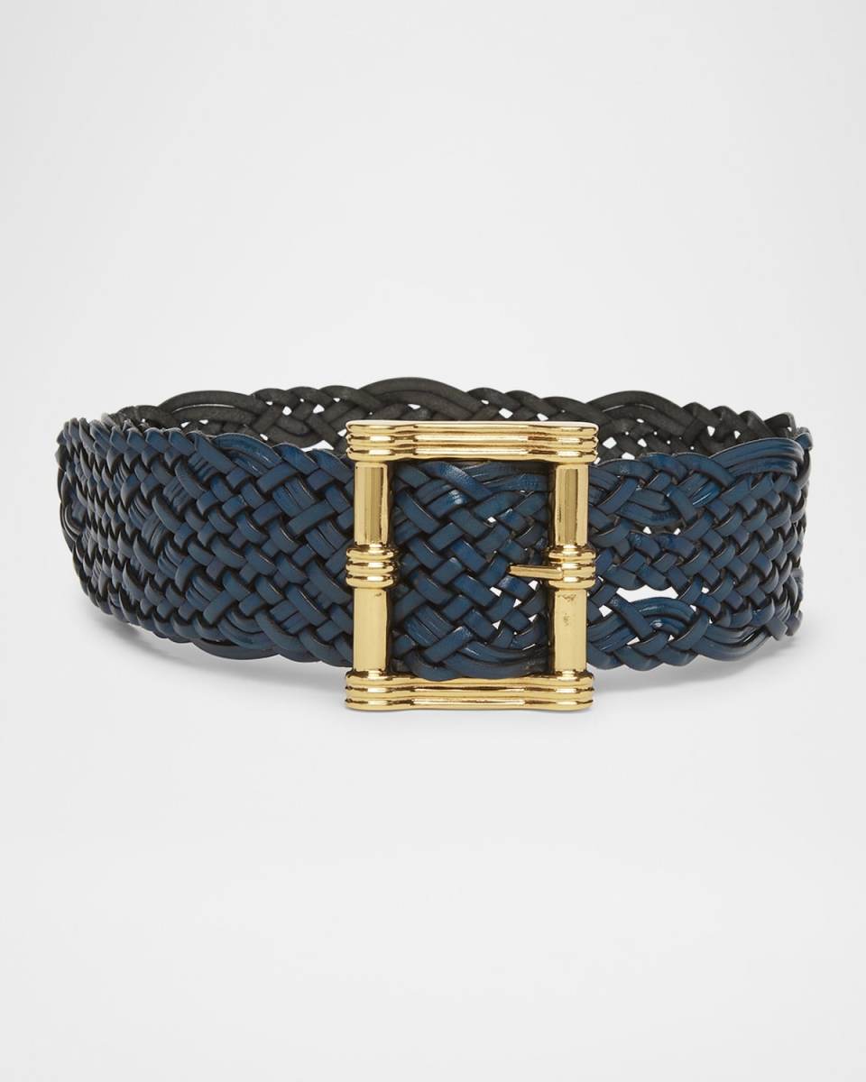 Maxi Woven Leather Belt